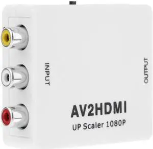 Mini 1080P Composite AV RCA to HDMI Video Converter Adapter Full HD 720/1080p UP Scaler AV2HDMI for HDTV Standard TV