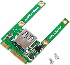 Mini PCI-E Card Slot Expansion to USB 2.0 Interface Adapter Riser Card Eletronic Compatible with USB1.1