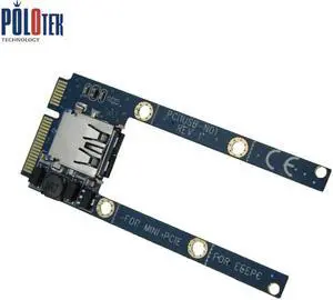 Mini pci-e to usb adapter card mini pcie expansion usb2.0 converter card