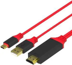 2m USB 3.1 Type-C to HDMI HDTV TV Adapter Support 4K 2K USB HDMI AV Cable Wire for Smartphone Tablet Notebook Multimedia Display