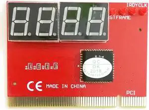 Computer PCI POST Card Motherboard LED 4 Digit Diagnostic PC Analyzer Test POST Cards Plastic Metal High Stability Express Card