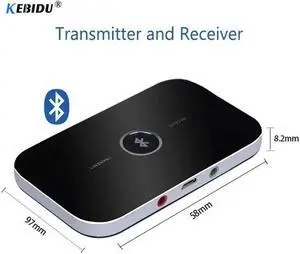 B6 Bluetooth Adapter Wireless Audio Bluetooth Receiver and Transmitter 3.5MM Audio Input and Output for TV MP3