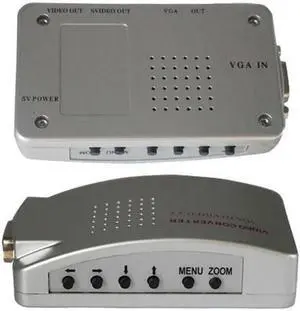 Universal PC VGA to TV AV RCA Signal Adapter Converter Video Switch Box Supports NTSC PAL for computer peripherals