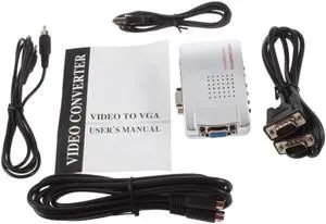 NTSC PAL VGA to TV AV RCA Signal Adapter Converter Video Switch Box for Computer Laptop PC
