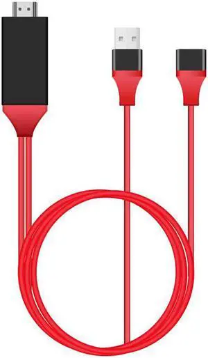 1080P HDTV Digital AV Adapter HDMI Cable USB 2.0 Male and Female HD Video Converter Code for iPhone TV Android Phones 1080P HDTV Digital AV Adapter HDMI Cable USB 2.0 Male and Female HD Video Converter Code for iPhone TV Android Phones