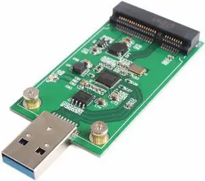 Mini USB 3.0 to PCIE mSATA External SSD PCBA Conveter Adapter Card