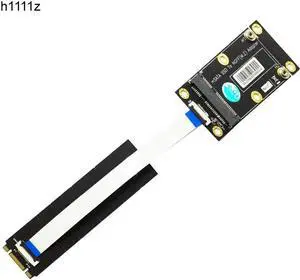 mSATA Adapter mSATA SSD to M.2 NGFF Key B Adapter Converter Card Kits with FFC Cable Metal Extender Bracket Screws for Computer