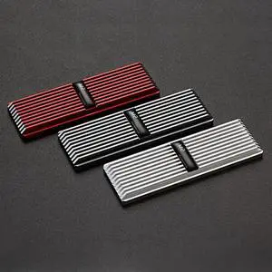 Full Aluminum Heatsink Heat Dissipation M.2 2280 Cooling Heat Sink Heat Thermal for M2 NGFF 2280 PCI E NVME SSD(red)