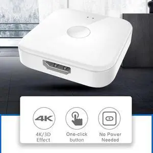 4K HDMI Switch 2 Ports Bi-directional 2x1 HDMI Switcher Splitter Supports Ultra HD 4K 1080P 3D HD HDCP For PS4 Xbox HDTV