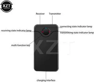 HIFI Audio With 3.5MM 2in1 Bluetooth transmitter receiver Audio Input And Output Wireless Adapter For TV Bluetooth Music sender