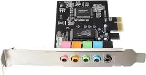 PCI-E 5.1 Sound 6 port sound card CMI8738 cinema stereo Surround Sound Card