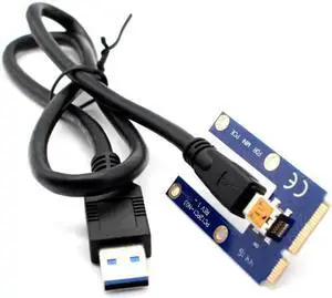 USB 3.0 Mini PCI-E to PCIe PCI Express 1x to 16x Extender Riser Card Adapter Extension Cable for Bitcoin BTC Miner Mining