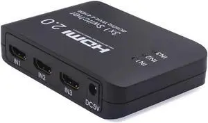 UHD HDMI Switch 2.0 4K HDR 3x1 Adapter Switcher Ultra HD 4K HDMI HDCP 2.2 Switcher Box With IR Control For PS4 Apple TV