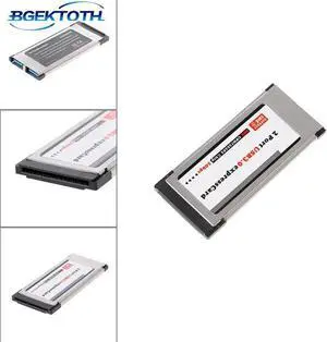 Notebook 3.0USB Expansion Card NEC PCI-E PCI Express To 2 Port USB 3.0 34 mm Expresscard Card Converter Adapter