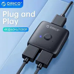 HDMI-compatible Splitter 4K*2K 60HZ KVM Switcher Bi-Direction 1x2/2x1 Adapter Audio Converter For PS5 Nintendo Switch BOX