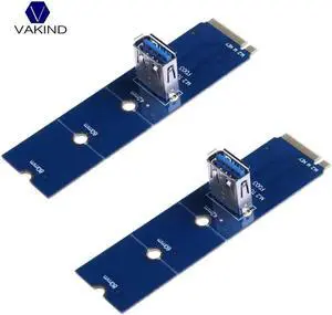 2pcs/lot NGFF M.2 To USB 3.0 PCI-E PCI Express PCIE Riser Card Adapter With Screwdriver For Bitcoin BTC Mining