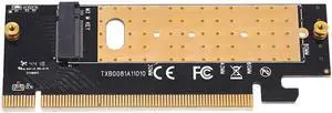 M.2 NVMe SSD Adapter M2 to PCIE 3.0 X16 Controller Card M Key Interface Support PCI Express