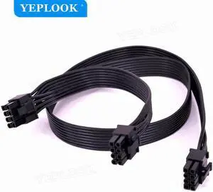 Aomoproing ATX CPU 8 Pin Male to Dual 8 Pin (6+2) Male PCIe CPU to GPU Power Cable for C*orsair Modular Power Supply Aomoproing ATX CPU 8 Pin Male to Dual 8 Pin (6+2) Male PCIe CPU to GPU Power Cable for C*orsair Modular Power Supply