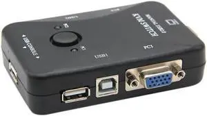 Usb Kvm Switch Switcher 2 Port Vga Svga Switch Box Usb 2.0 Mouse Keyboard 1920X1440 Switch Box