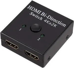 HDMI Splitter 4K Switch KVM Bi-Direction 1x2/2x1 HDMI-compatible Switcher 2 in1 Out for PS4/3 TV Box Switcher Adapter