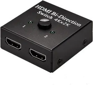 Switch KVM HDMI-Compatible Splitter 4K Bi-Direction 1x2/2x1 Adapter For HDMI Switcher 2in1 Out For PS5/4 XBox TV Computer