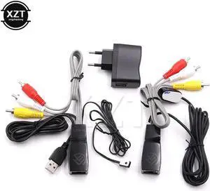 est USB power adapter AV video audio extender over cat5e/6 ethernet cable with IR Infrared Repeater