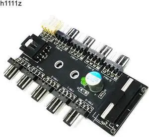 4pin Fan Controller PC 1 to 10 4Pin Molex Cooler Cooling Fan Hub Splitter Cable PWM 12V 4 Pin Power Supply Adapter For PC Mining