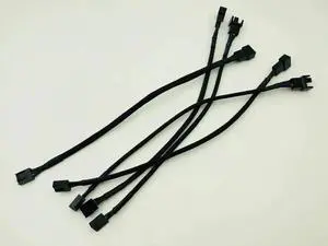5PCS 4Pin PWM Fan Connector Computer Case Motherboard Extension Power Cable for CPU Computer Case Fan Power Extension Cable
