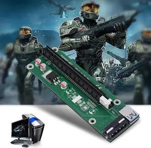 USB3.0 PCI-E PCI Express 1x to 16x Extender Riser Card Adapter SATA Power Cable Extender Riser Card Adapter SATA Power Cable USB3.0 PCI-E PCI Express 1x to 16x Extender Riser Card Adapter SATA Power Cable Extender Riser Card Adapter SATA Power Cable