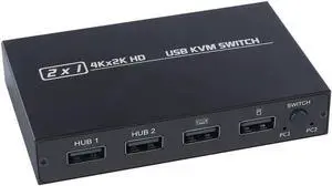 HDMI-compatible KVM Switch 4 Port 4K USB Switch KVM VGA Switcher Splitter Box for Sharing Printer Keyboard Mouse KVM Switch USB