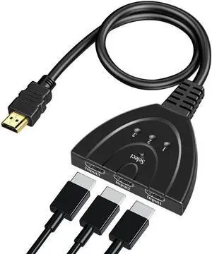 HDMI Spliter Adapter Switch KVM Splitter 4K 2K 3D 3 input 1 Output Mini 3 Port VIdeo Switcher Hub 1080P For HDTV Xbox PS3 PS4