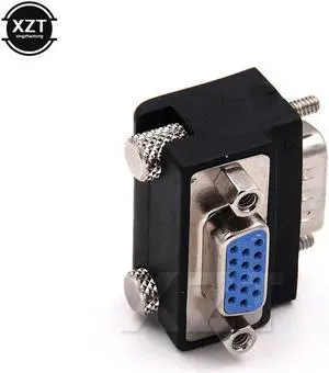 est 10pcs/Lot 90 Degree Down Right Angled VGA SVGA Male To VGA 15Pin Female Monitor Adapter for PC Laptop TV est 10pcs/Lot 90 Degree Down Right Angled VGA SVGA Male To VGA 15Pin Female Monitor Adapter for PC Laptop TV
