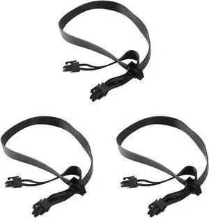Aomoproing 3Pcs PCI Express 8Pin to Dual 6+2Pin Power Supply Cable PCIe 8 Pin 1 to 2 Spliter Cable for Corsair RM/HX/CX-M Series