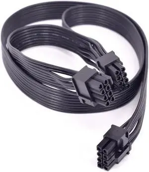 Aomoproing PCI-e 8Pin to 2 port 6+2 pin Power supply Cable PCI express Graphics Card 6+2pin male to 8 Pin male for Corsair CS series