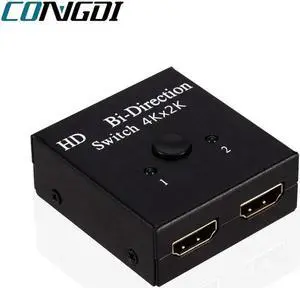 HDMI-compatible HDTV Switch Switcher Splitter Bi-Direction Hub HDCP 2x1 1x2 In Out 4K 1080P for PS4/3 TV Box Switcher Adapter