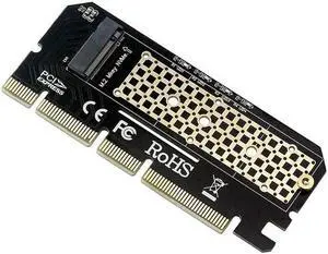 PCIEX16TONVME M Key M.2 PCIe NVMe SSD to PCI-e Express 3.0 x4 x8 x16 Adapter Card Converter w/ Thermal Pad, Support PCIe Channel NVMe AHCI SSD 2230 2242 2260 2280