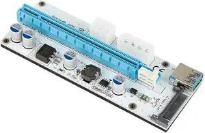 PCI-E Express 1x to 16x Extender Riser Card USB3.0 Extender Cable For Miner Machine PCI-E SATA 15 Pin to 6 Pin Power