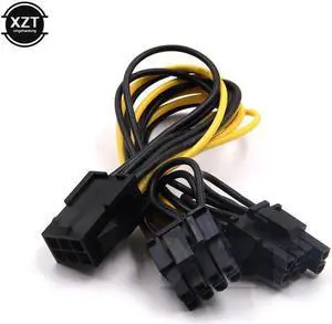Aomoproing 6-pin PCI Express to 2 x PCIe 8 (6+2) pin Motherboard Graphics Video Card PCI-e GPU VGA Splitter Hub Power Cable Aomoproing 6-pin PCI Express to 2 x PCIe 8 (6+2) pin Motherboard Graphics Video Card PCI-e GPU VGA Splitter Hub Power Cable