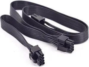 Aomoproing PCI-e 8Pin 1 to 2 Port 6+2pin Spliter Power Supply Cable Dual PCIe 8 Pin 6Pin for  CX850M CX750M CX600M CX500M CX430M
