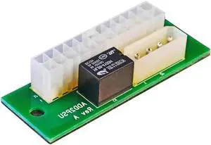 Aomoproing ATX 24Pin to 4Pin Dual PSU Power Supply Sync Starter Extender Cable Card For BTC Miner Machine Device Mining