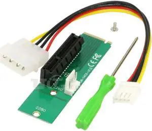 M2 to PCI-e 4x Slot Card Adapter NGFF (M.2) M Key Male to PCI Express x4 Slot Converter with Power Cable (2piece/lot) M2 to PCI-e 4x Slot Card Adapter NGFF (M.2) M Key Male to PCI Express x4 Slot Converter with Power Cable (2piece/lot)