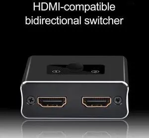 2 in 1 out Portable 4K 1x2/2x1 Adapter HDMI-compatible Switcher for projector TV computer host Laptop game machine 2 in 1 out Portable 4K 1x2/2x1 Adapter HDMI-compatible Switcher for projector TV computer host Laptop game machine