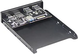 USB 3.0 SD/Micro SD/TF 3.5" Internal Card Reader w/ USB 3.1 Gen 1 Type C + 2 x USB 3.0 Port Hub Front Panel