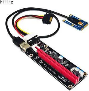 Aomoproing Mini PCIe to PCI express 16X Riser for Laptop External Graphics Card EXP GDC BTC Antminer Miner mPCIe to PCI-e slot Mining Card