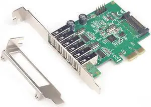 6 Ports USB 2.0 PCIE PCI-e HUB expansion Card PCI-Express card PCI-e 1x USB 2.0 USB2.0 to PCIe express PCI e adapter