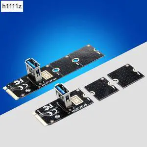 Aomoproing NGFF to PCI-E Riser Card M2 Slot to PCIe Expansion Card Convertor USB 3.0 Extender Adapter for Graphics Cards for BTC Miner