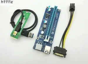 Riser USB 3.0 Mini PCI E to PCIe PCI E PCI Express 1x to 16x Riser Card Raiser SATA 6Pin Power for BTC Antminer Miner Mining