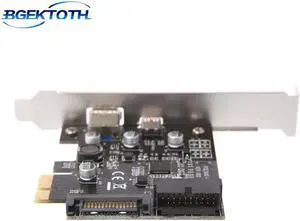 Aomoproing PCI-E Express To USB 3.1 Type-C USB-C Plug Power Charger Expansion Card Adapter MAY-11