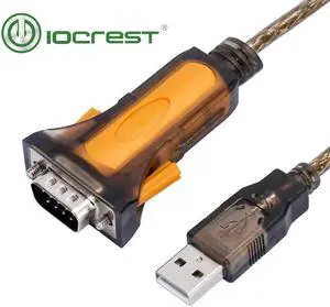 Aomoproing 1.5M USB 2.0 to RS232 DB9 Male Serial Cable FTDI Chipset 1 Port Rs232 Stock Yellow