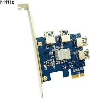 PCI E 1 to 4 PCI Express X1 Riser Card PCIE 1X to 16X USB3.0 PCI E Riser Adapter Converter for Antminer Bitcoin Miner Mining